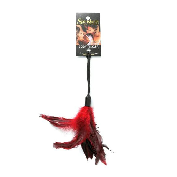 Sportsheets Pleasure Feather Ticklers Red