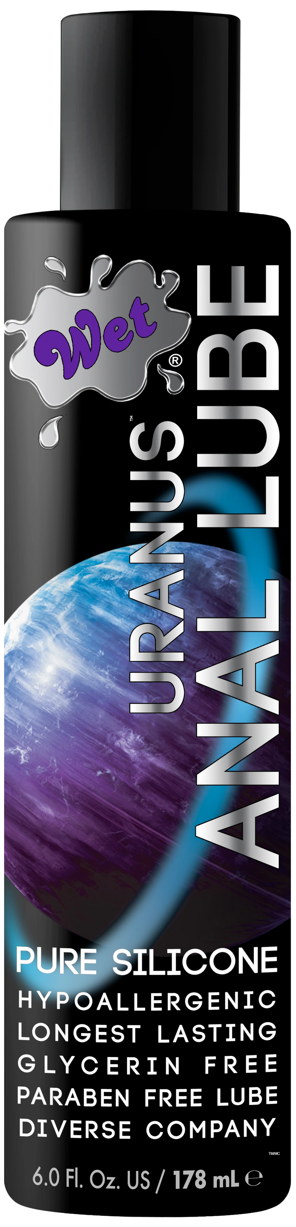 Uranus Silicone Based Anal Sex Lube 6 Ounce