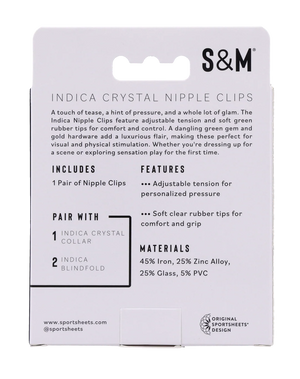 Indica Crystal Nipple Clips