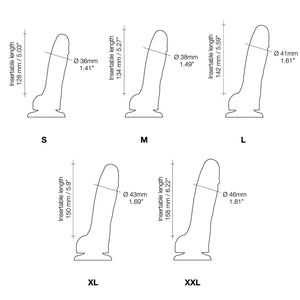 SLIDING SKIN REALISTIC DILDO VANILLA L